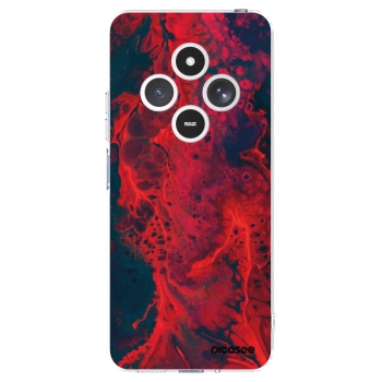Picasee silikonska prozirna maskica za Xiaomi Redmi 14C - Organic red
