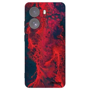 Picasee crna silikonska maskica za Xiaomi Poco X7 - Organic red