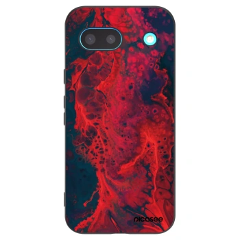 Picasee crna silikonska maskica za Google Pixel 8a - Organic red