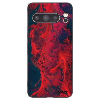 Picasee crna silikonska maskica za Google Pixel 8 Pro - Organic red