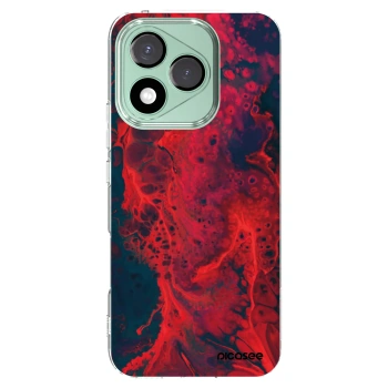 Picasee silikonska prozirna maskica za Honor 400 Lite 5G - Organic red