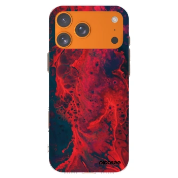 Picasee silikonska prozirna maskica za Apple iPhone 17 Pro Max - Organic red