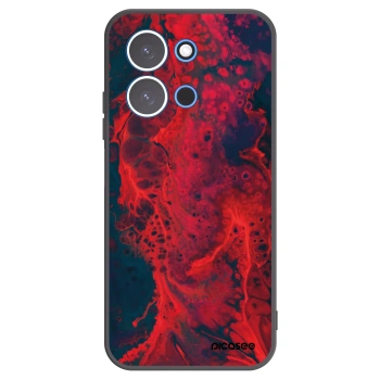Picasee crna silikonska maskica za Xiaomi Redmi 15C 4G - Organic red