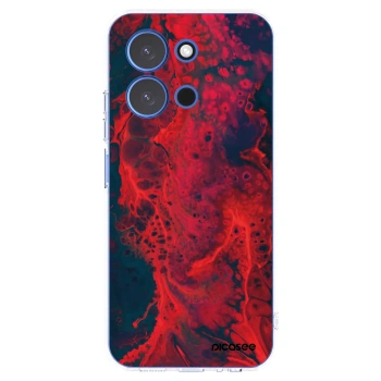 Picasee silikonska prozirna maskica za Xiaomi Redmi 15C 4G - Organic red