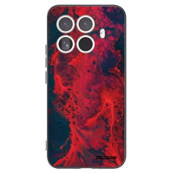 Picasee crna silikonska maskica za Xiaomi 15T Pro - Organic red