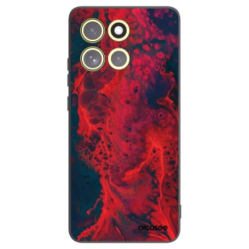 Picasee crna silikonska maskica za Motorola Moto G86 Power 5G - Organic red