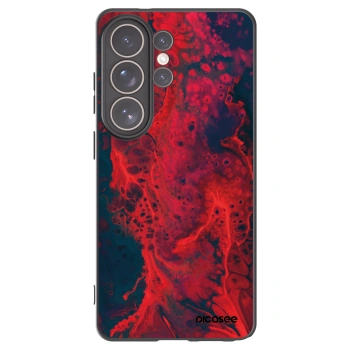 Picasee crna silikonska maskica za Samsung Galaxy S26 Ultra - Organic red