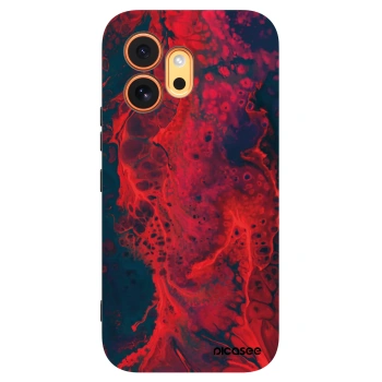 Picasee crna silikonska maskica za Honor 600 - Organic red