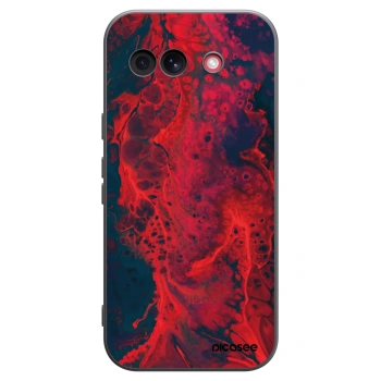 Picasee crna silikonska maskica za Google Pixel 10a - Organic red