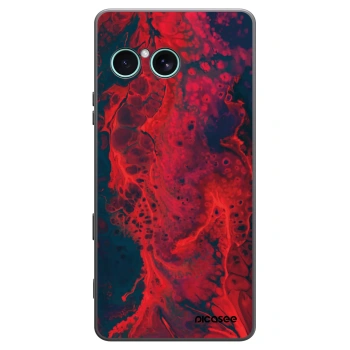 Picasee crna silikonska maskica za Sony Xperia 10 VII - Organic red