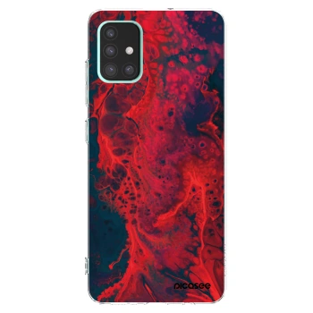 Picasee silikonska prozirna maskica za Samsung Galaxy A51 A515F - Organic red