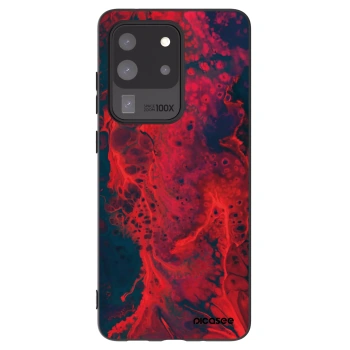 Picasee crna silikonska maskica za Samsung Galaxy S20 Ultra 5G G988F - Organic red