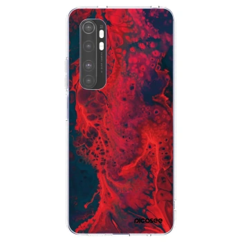 Picasee silikonska prozirna maskica za Xiaomi Mi Note 10 Lite - Organic red