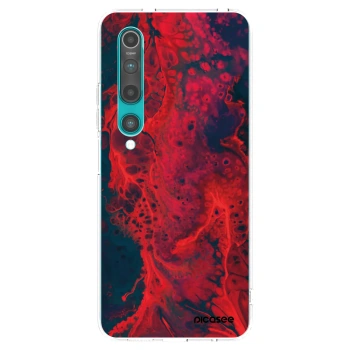 Picasee silikonska prozirna maskica za Xiaomi Mi 10 - Organic red