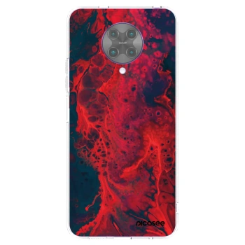 Picasee silikonska prozirna maskica za Xiaomi Poco F2 Pro - Organic red