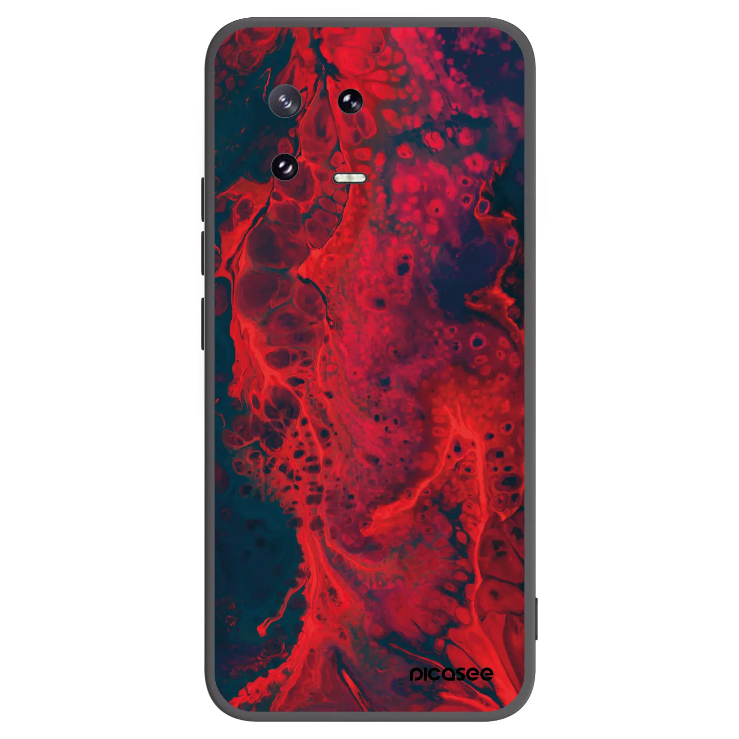 Picasee crna silikonska maskica za Xiaomi 13 Pro - Organic red