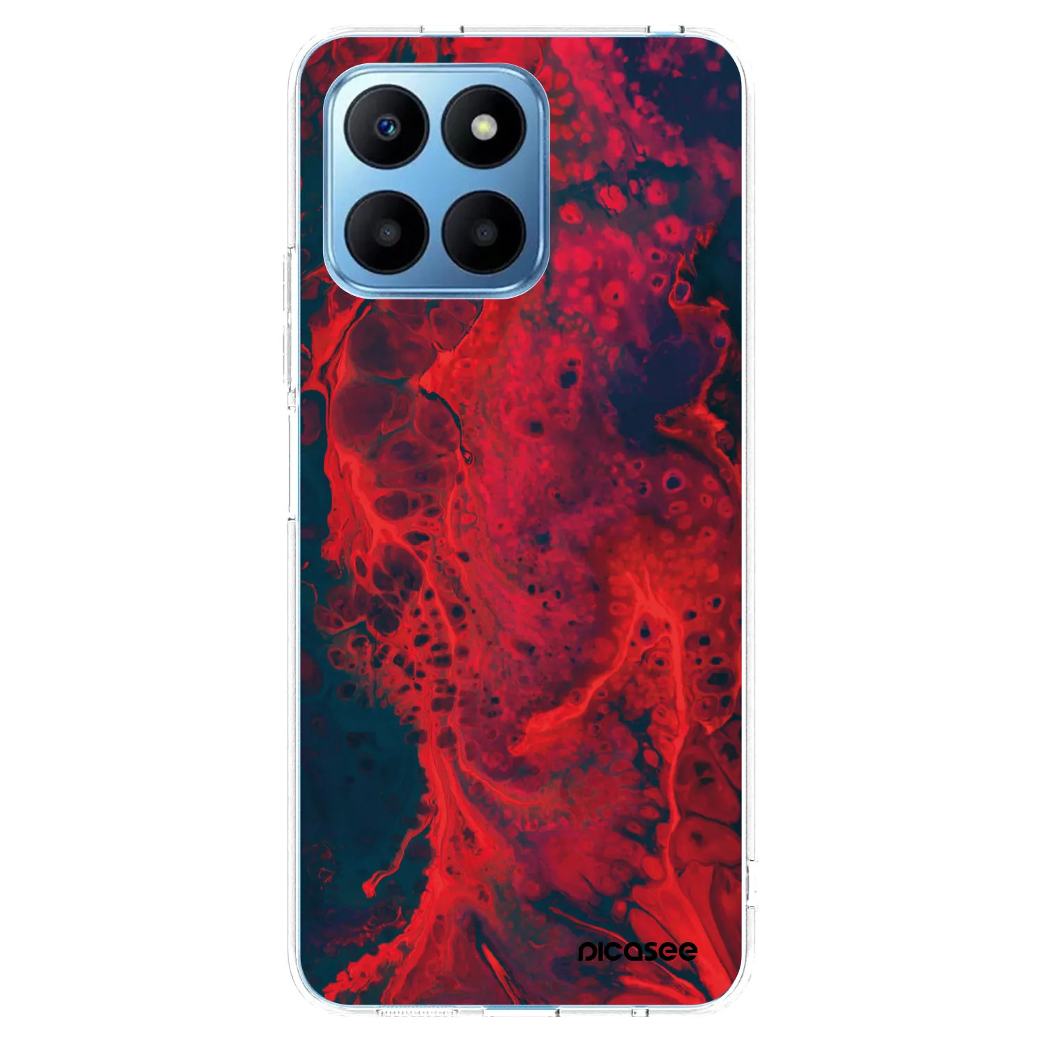 Picasee silikonska prozirna maskica za Honor 70 Lite - Organic red