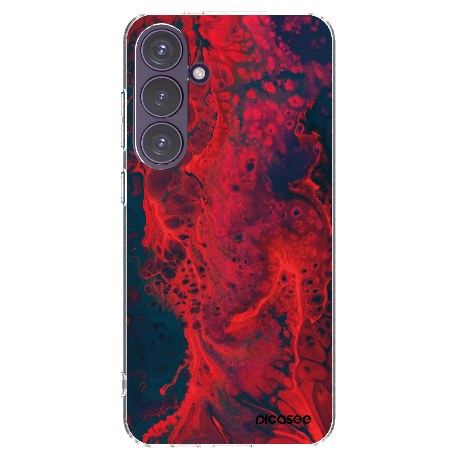 Picasee silikonska prozirna maskica za Samsung Galaxy S24+ S926B 5G - Organic red