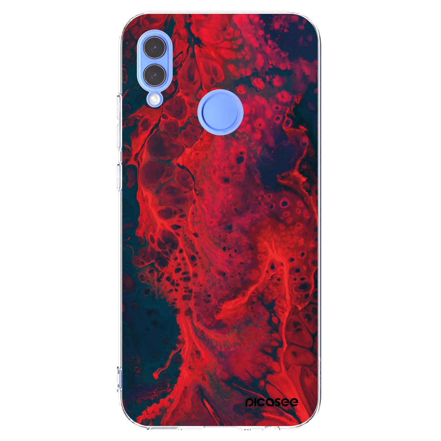 Picasee silikonska prozirna maskica za Huawei P Smart 2019 - Organic red