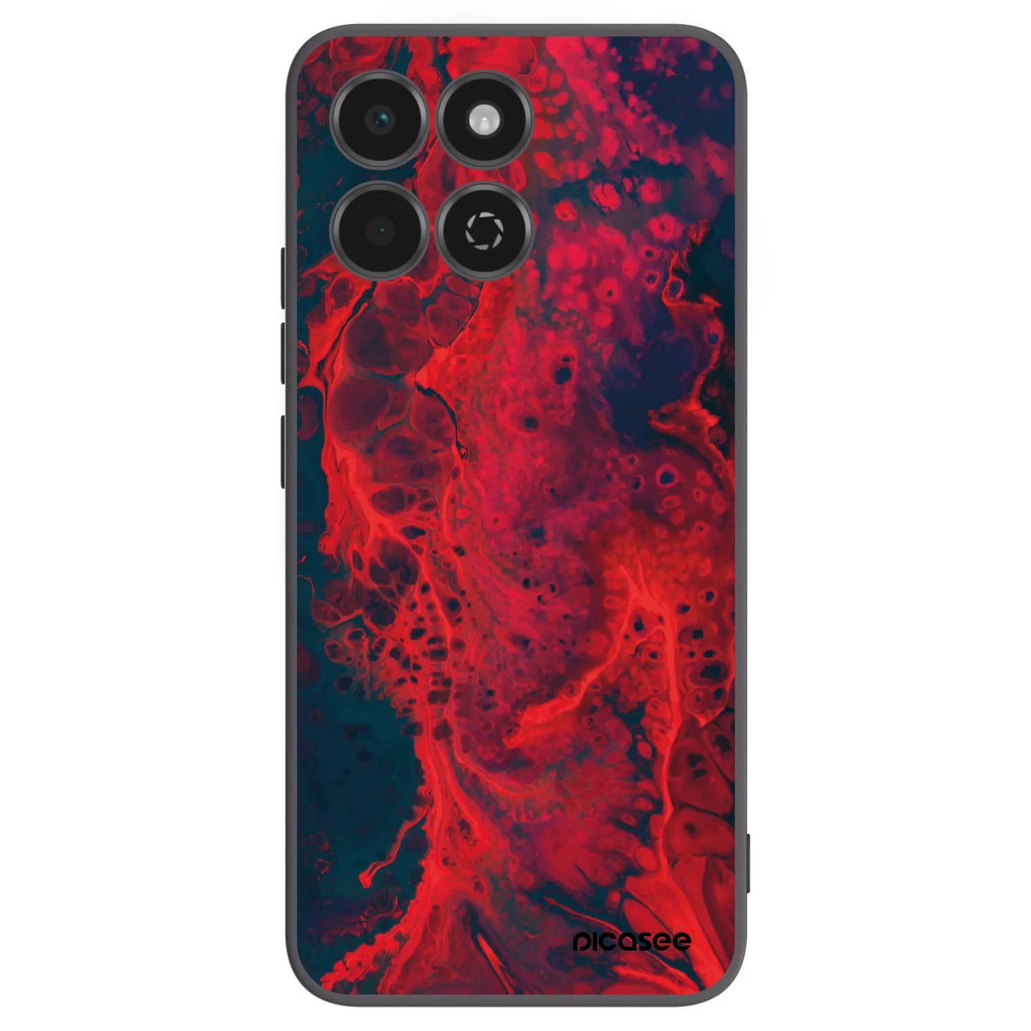 Picasee crna silikonska maskica za Honor 200 Smart 5G - Organic red