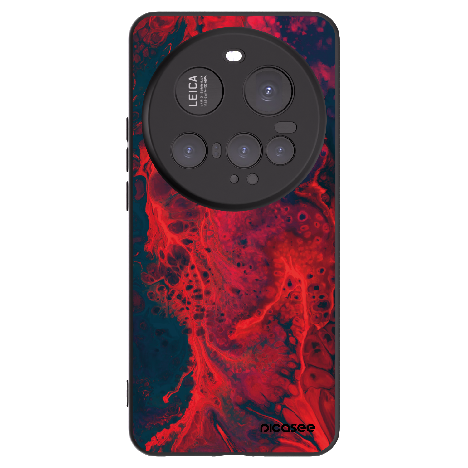 Picasee crna silikonska maskica za Xiaomi 15 Ultra - Organic red