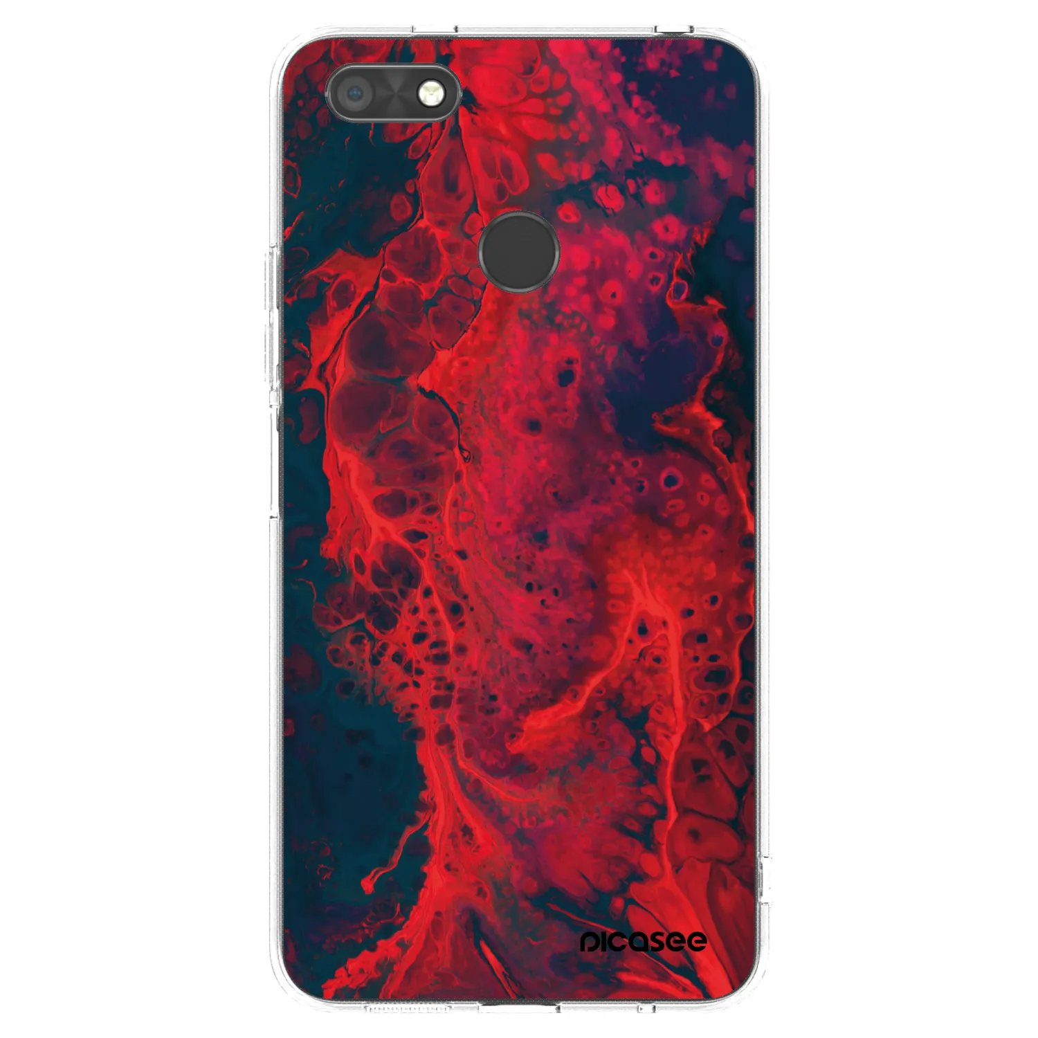 Picasee silikonska prozirna maskica za Huawei P9 Lite Mini - Organic red