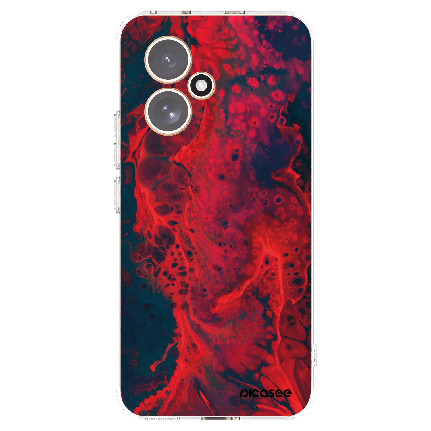 Picasee silikonska prozirna maskica za Honor 400 5G - Organic red