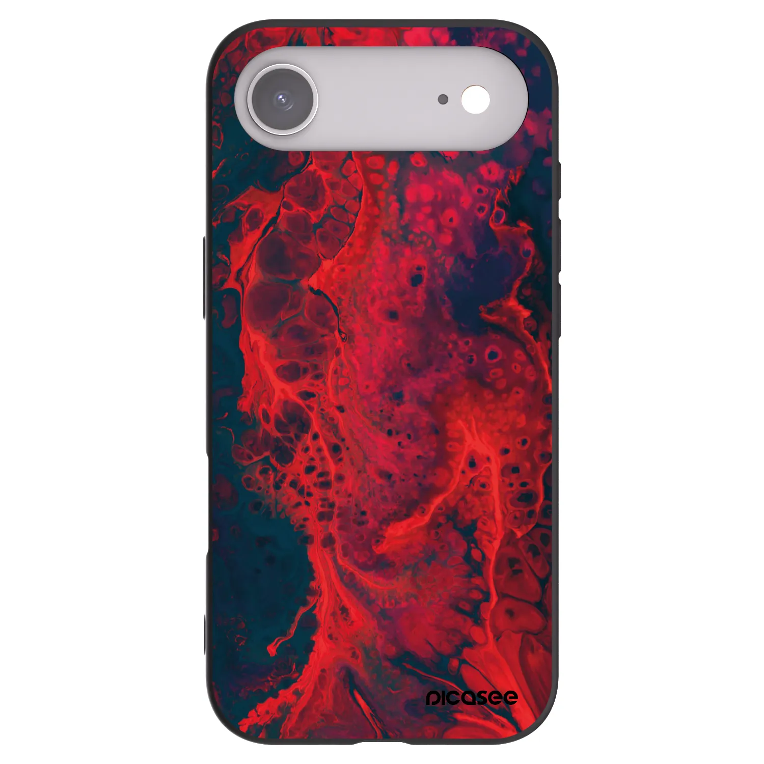Picasee crna silikonska maskica za Apple iPhone Air - Organic red