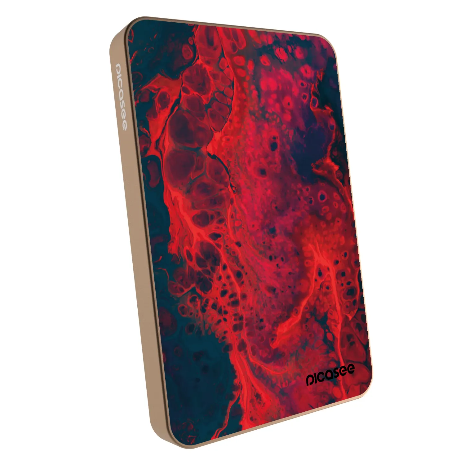 Picasee Prijenosni punjač s MagSafe 5 000 mAh Zlatni - Organic red