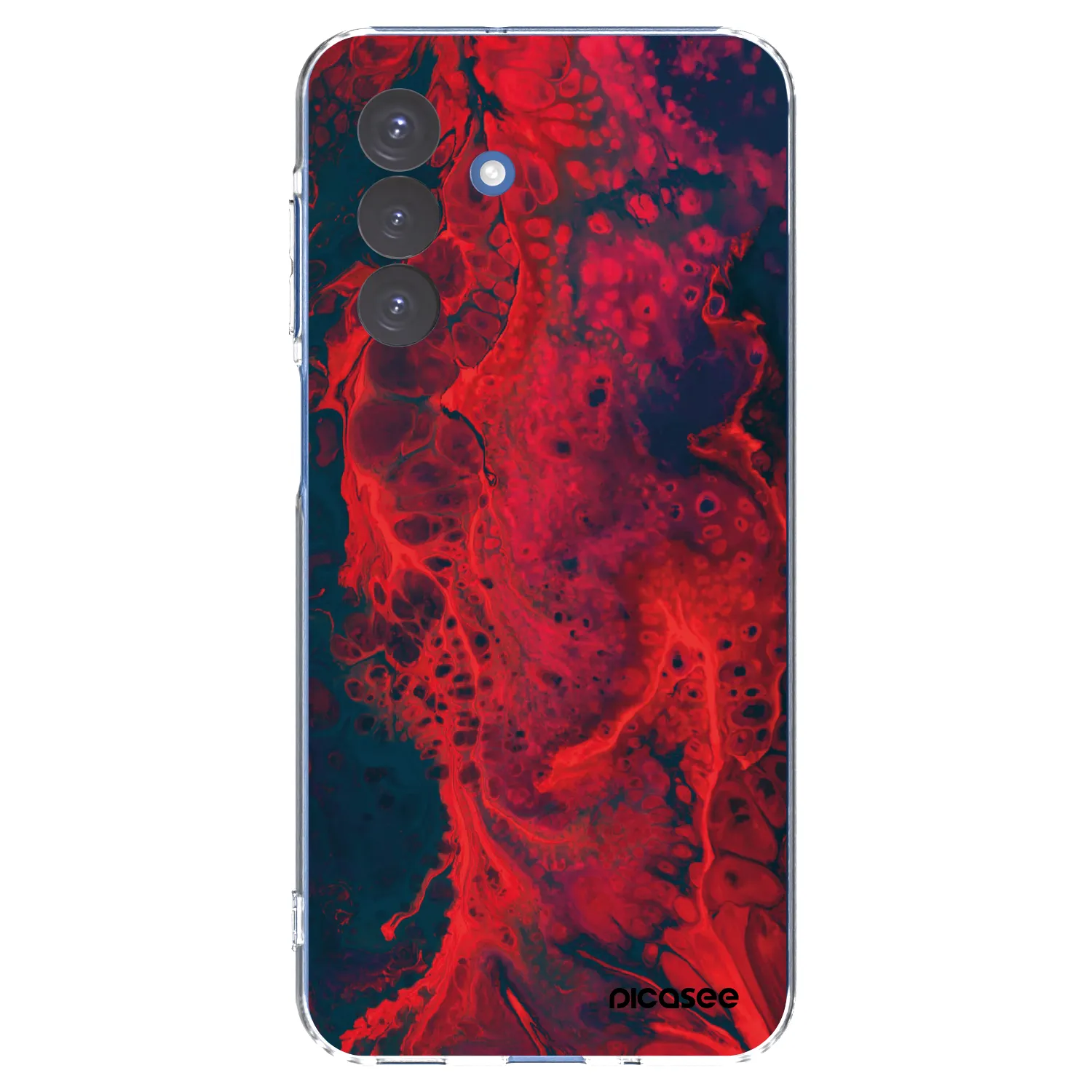 Picasee silikonska prozirna maskica za Samsung Galaxy A17 5G - Organic red