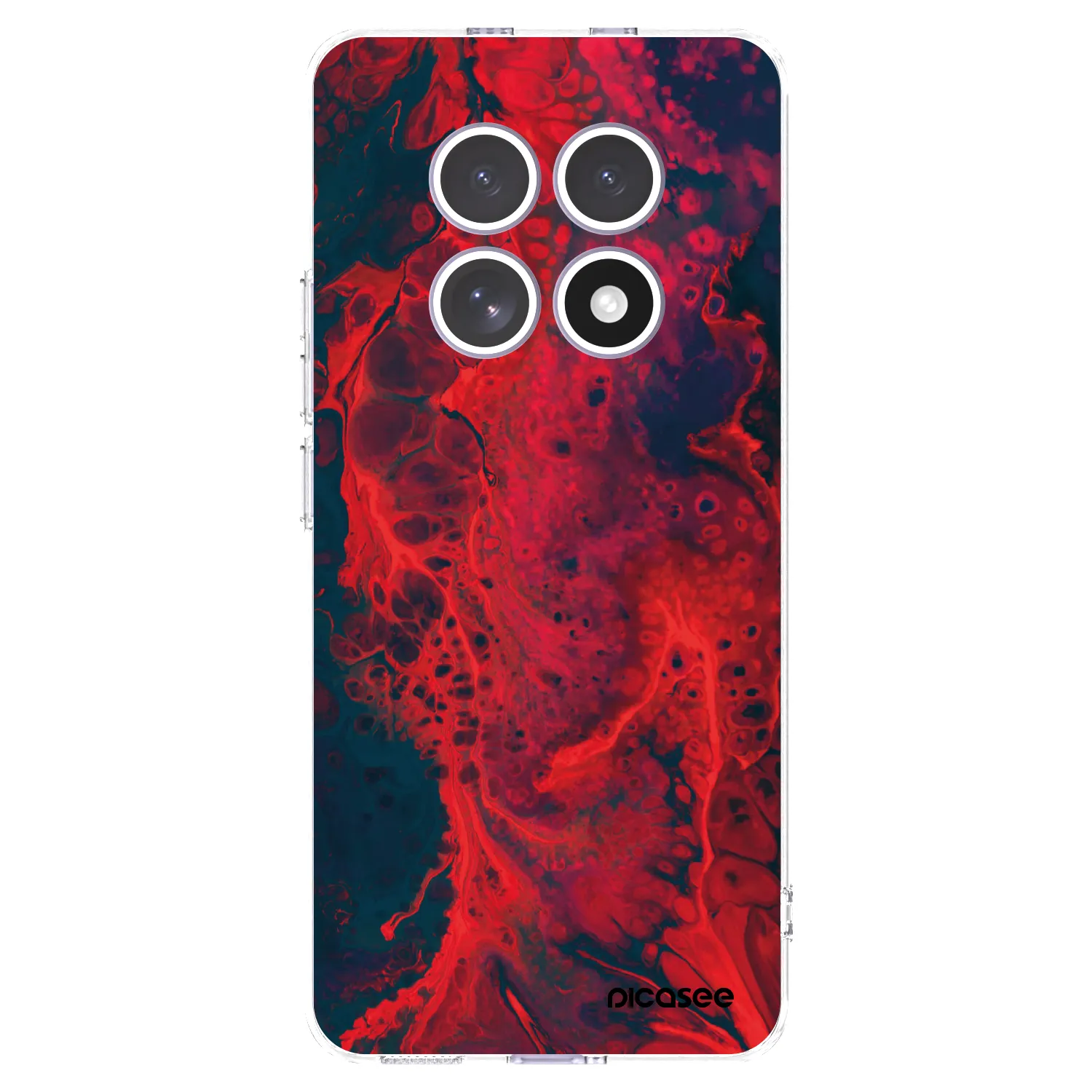 Picasee silikonska prozirna maskica za Xiaomi Redmi Note 15 - Organic red