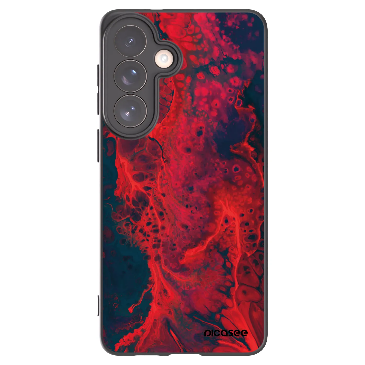 Picasee crna silikonska maskica za Samsung Galaxy S26+ - Organic red