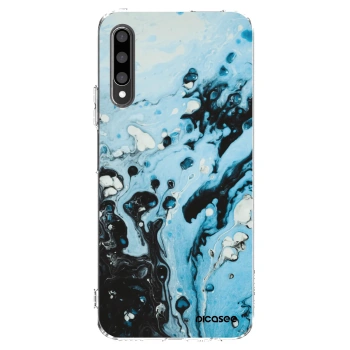 Picasee silikonska prozirna maskica za Honor 9X Pro - Organic blue