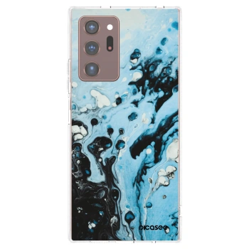 Picasee silikonska prozirna maskica za Samsung Galaxy Note 20 Ultra - Organic blue