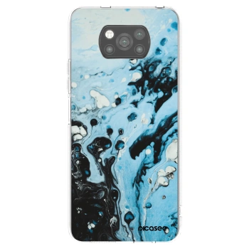 Picasee crna silikonska maskica za Xiaomi Poco X3 - Organic blue