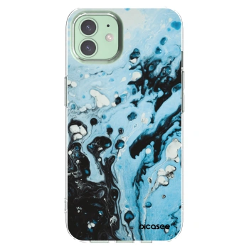 Picasee silikonska prozirna maskica za Apple iPhone 12 - Organic blue