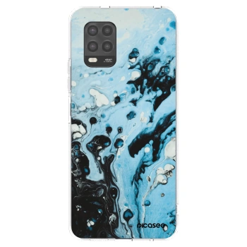 Picasee silikonska prozirna maskica za Xiaomi Mi 10 Lite - Organic blue
