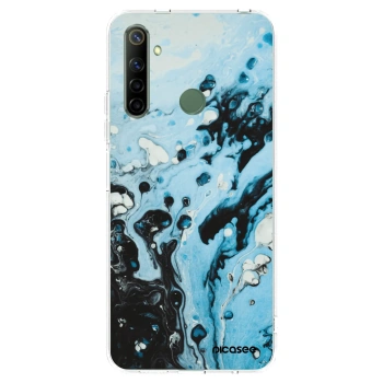 Picasee silikonska prozirna maskica za Realme 6i - Organic blue