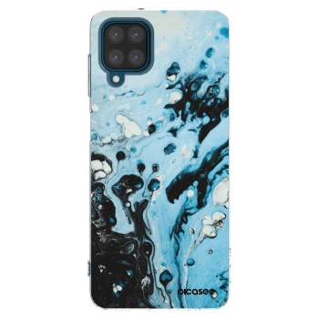 Picasee silikonska prozirna maskica za Samsung Galaxy A12 A125F - Organic blue