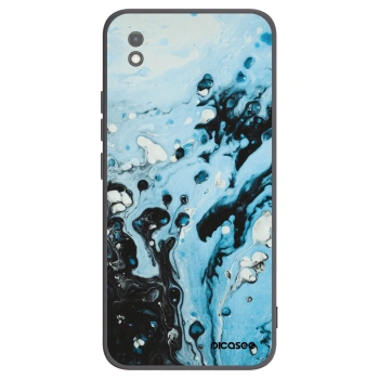 Picasee crna silikonska maskica za Xiaomi Redmi 9AT - Organic blue