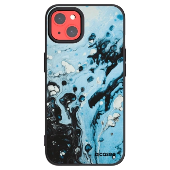 Picasee crna silikonska maskica za Apple iPhone 13 - Organic blue