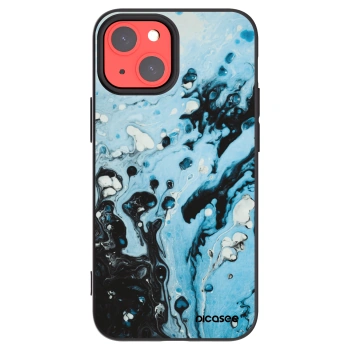 Picasee crna silikonska maskica za Apple iPhone 13 mini - Organic blue