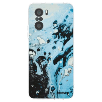Picasee silikonska prozirna maskica za Xiaomi Poco F3 - Organic blue