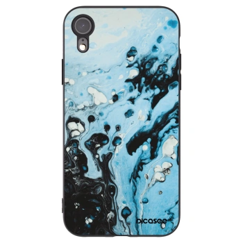 Picasee crna silikonska maskica za Apple iPhone XR - Organic blue