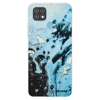 Picasee silikonska prozirna maskica za Realme C21 - Organic blue