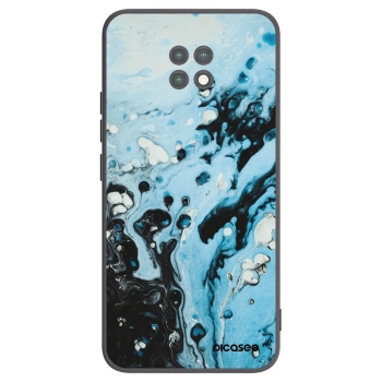 Picasee crna silikonska maskica za Xiaomi Redmi Note 9T - Organic blue