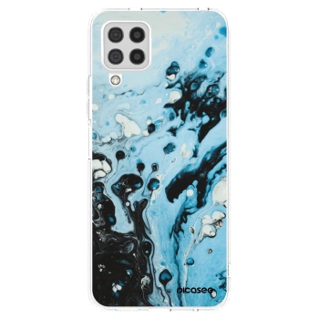 Picasee silikonska prozirna maskica za Samsung Galaxy A22 A225F 4G - Organic blue