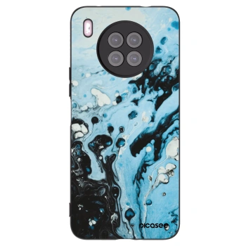 Picasee crna silikonska maskica za Huawei Nova 8i - Organic blue