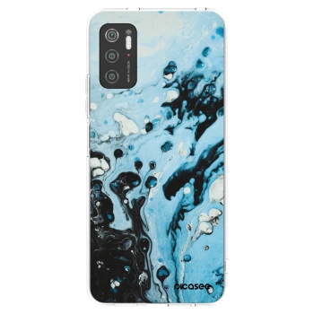 Picasee silikonska prozirna maskica za Xiaomi Poco M3 Pro 5G - Organic blue