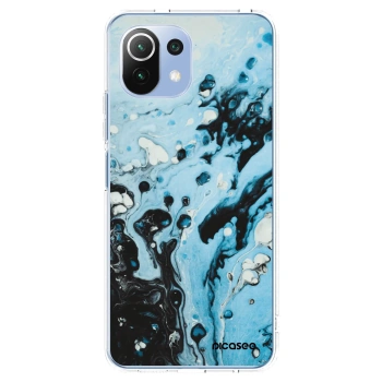 Picasee silikonska prozirna maskica za Xiaomi 11 Lite 5G NE - Organic blue
